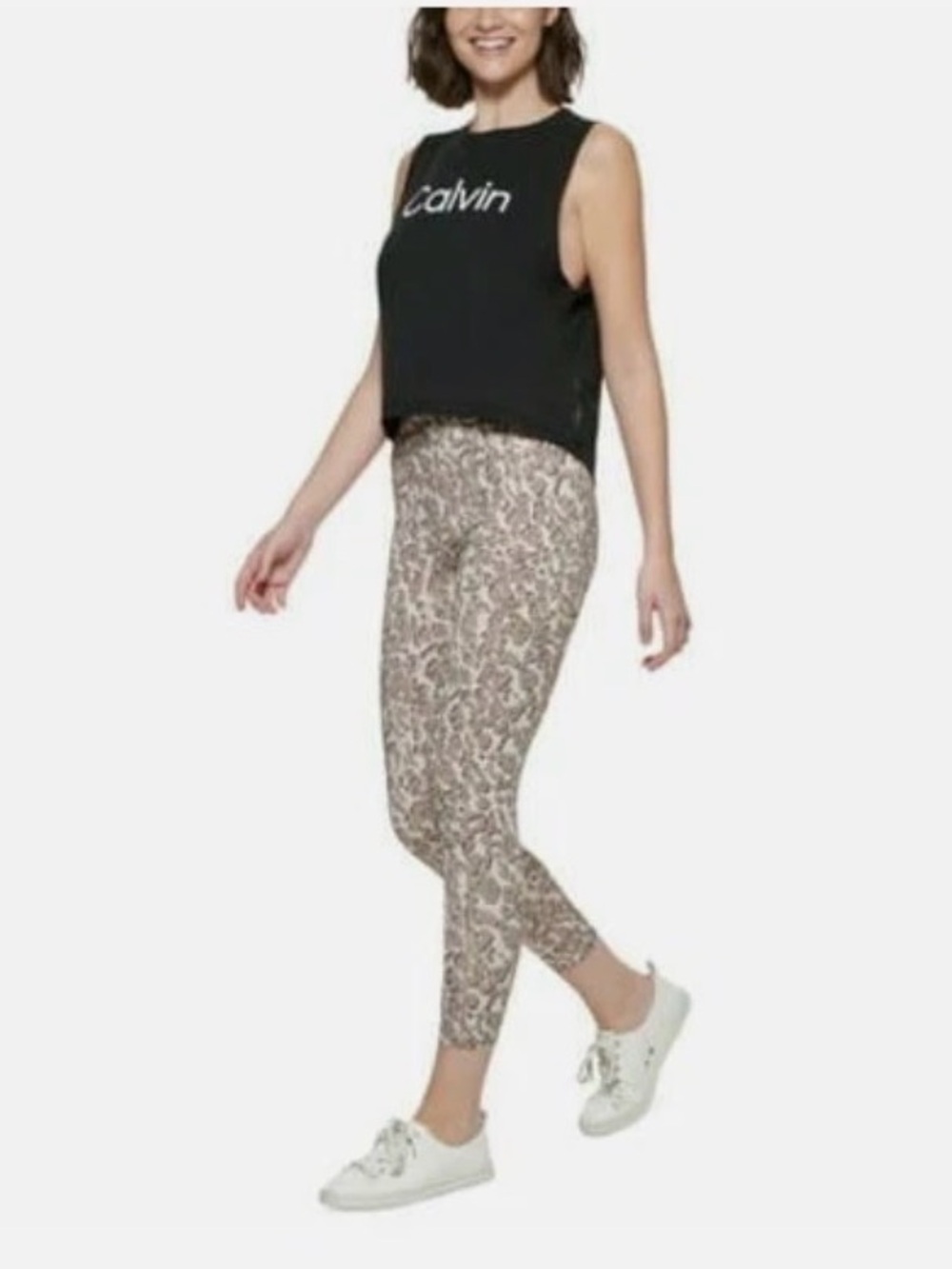 🆕 Calvin Klein High Waist Animal Print Leggings Size XXL